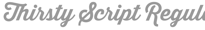 Thirsty Script Regular
