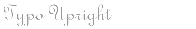 Typo Upright