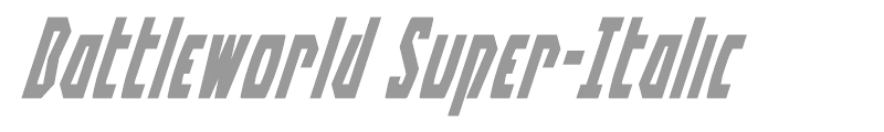 Battleworld Super-Italic