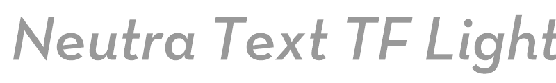Neutra Text TF Light