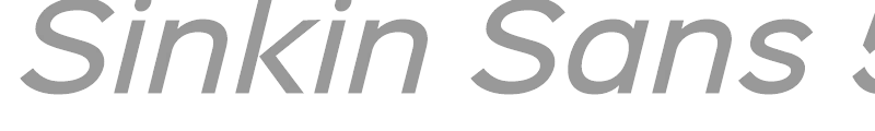 Sinkin Sans 300 Light