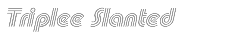 Triplee Slanted