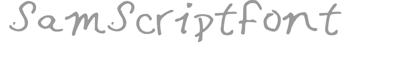 SamScriptFont