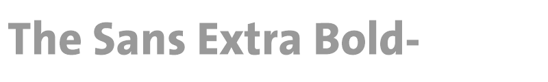 The Sans Extra Bold-