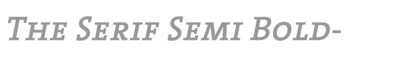 The Serif Semi Bold-