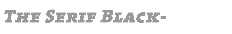 The Serif-