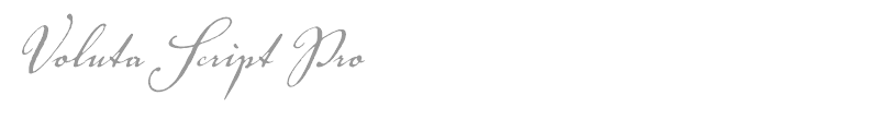 Voluta Script Pro