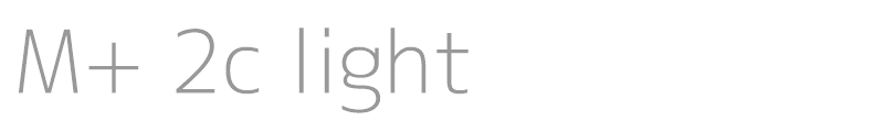 M+ 2c light