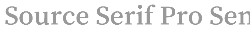 Source Serif Pro