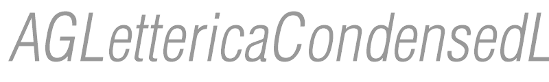 AGLettericaCondensedLight