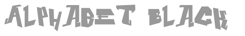 Alphabet Black
