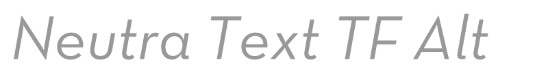 Neutra Text TF Alt