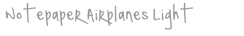 Notepaper Airplanes Light