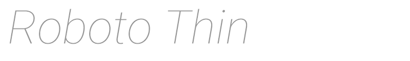 Roboto Thin