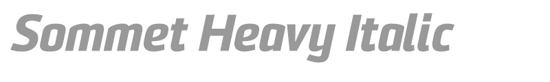Sommet Heavy Italic