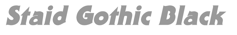 Staid Gothic Black