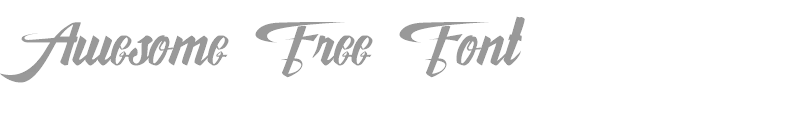 Awesome Free Font