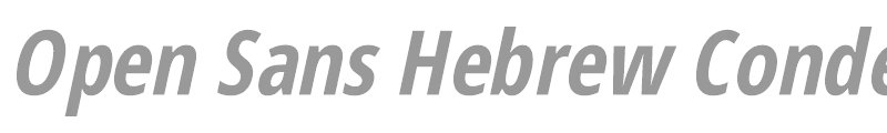 Open Sans Hebrew Condensed