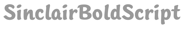 SinclairBoldScript