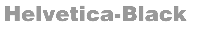 Helvetica-Black