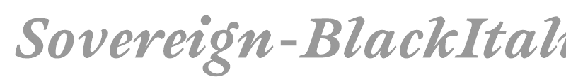 Sovereign-BlackItalic
