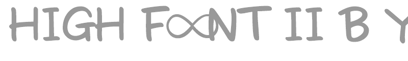 HIGH FONT II B YOUBYC_FONTunik