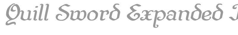 Quill Sword Expanded Italic