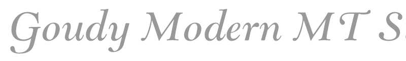 Goudy Modern MT Std