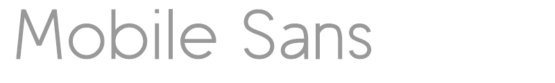 Mobile Sans