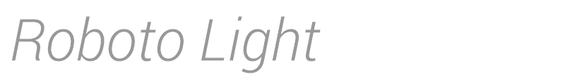 Roboto Light