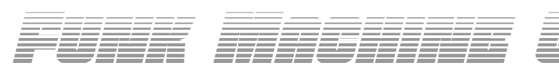 Funk Machine Outline Italic