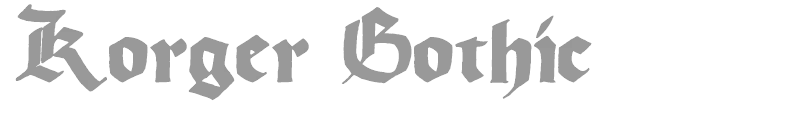 Korger Gothic