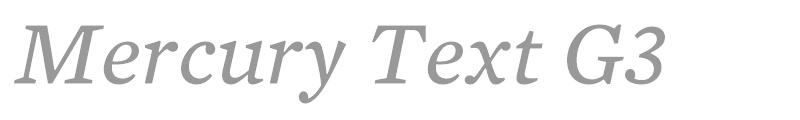 Mercury Text G3