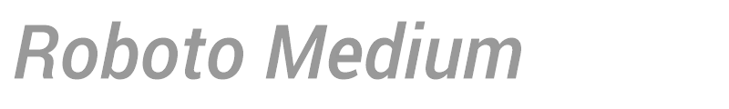 Roboto Medium