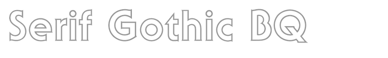 Serif Gothic BQ