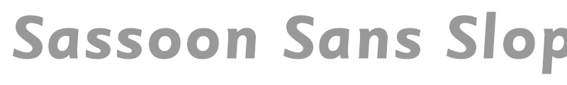 Sassoon Sans Slope Std