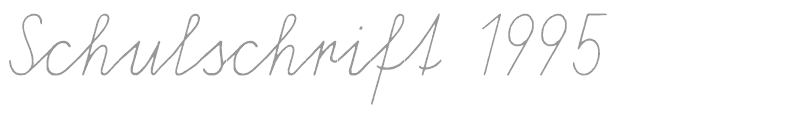 Schulschrift 1995