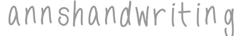 Anns Handwriting