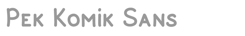 Pek Komik Sans