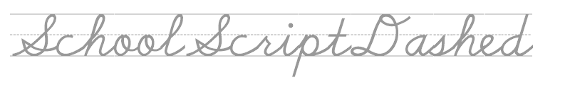 School Script Dashed