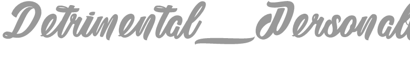 Detrimental