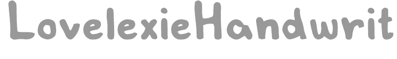 Lovelexie Handwritten
