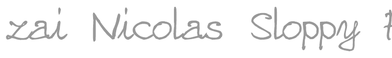 zai Nicolas Sloppy Pen