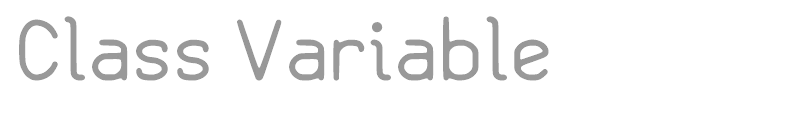 Class Variable