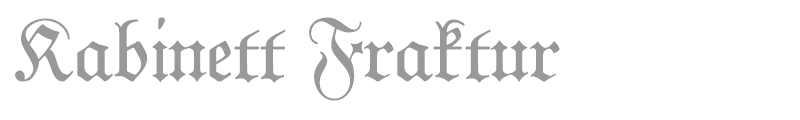 Kabinett Fraktur