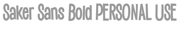 Saker Sans Bold