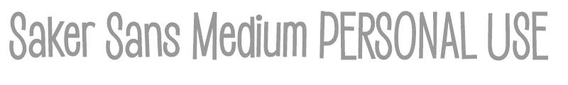 Saker Sans Medium