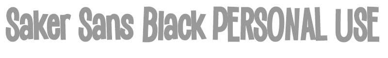 Saker Sans Black