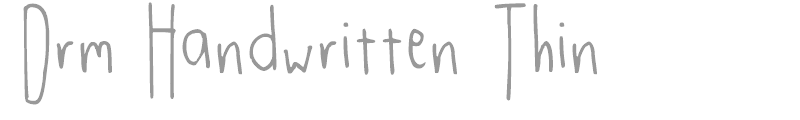 Drm Handwritten