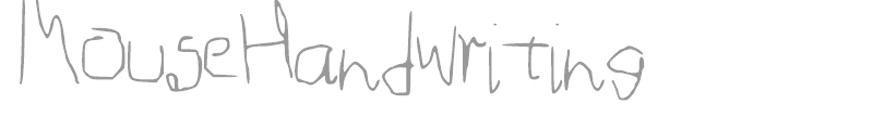 Mouse Handwriting